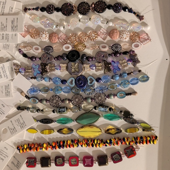 Bead Landing Other - Bead Landing Czech Glass Premium Coin Beads & Spacers: 14 Strands, 300+ Beads